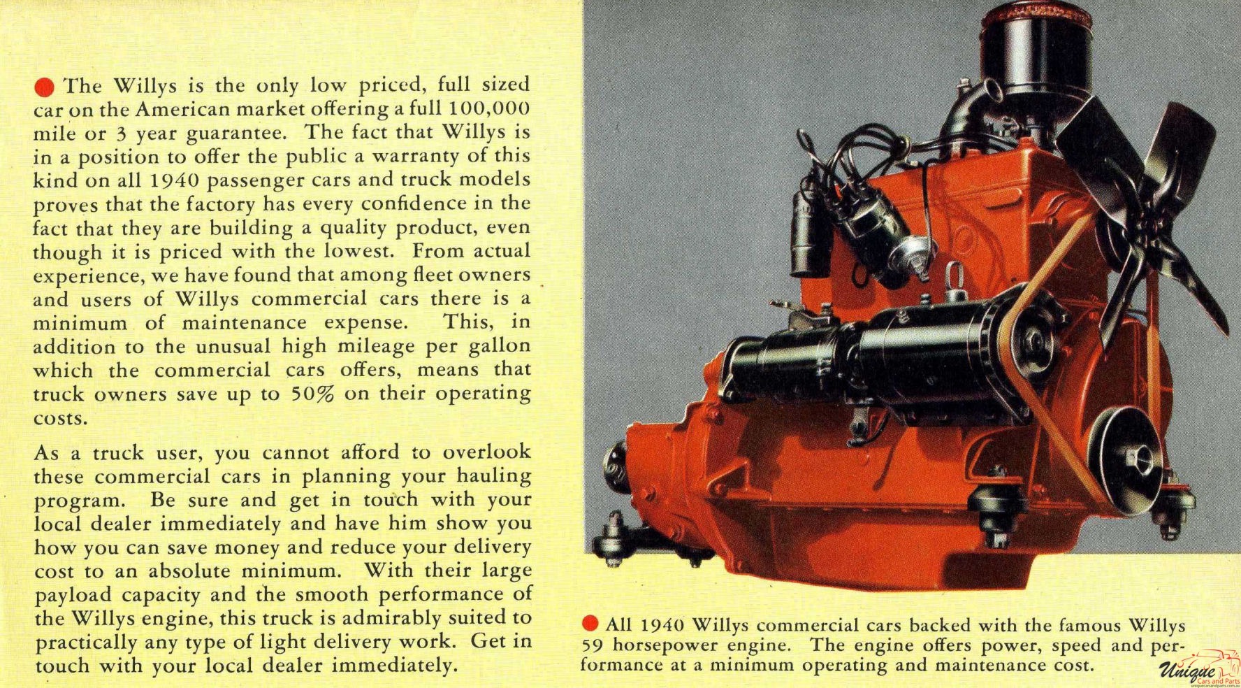 1940 Willys Truck Foldout Page 2